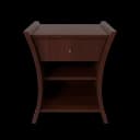 Bedside Table African Cherry - Black thumbnail 1