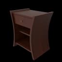 Bedside Table African Cherry - Black thumbnail 3