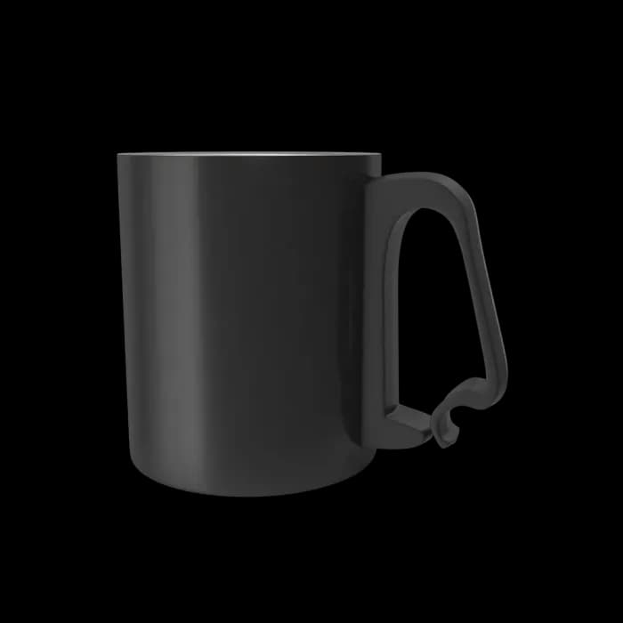 Black Aluminium Cup - Rose