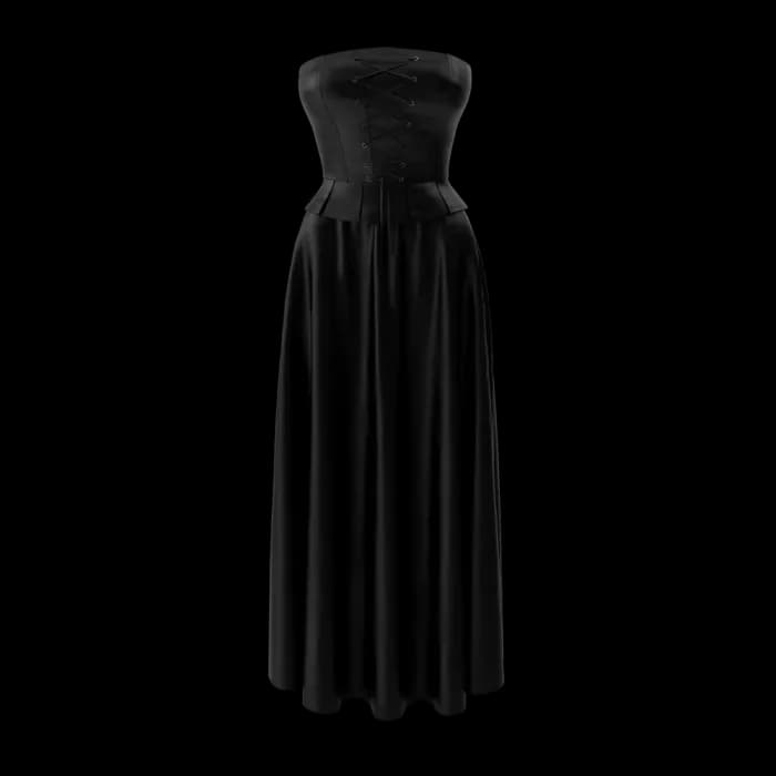 Corset With Black Skirt