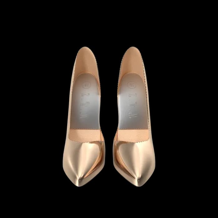 Golden Shoes Woman
